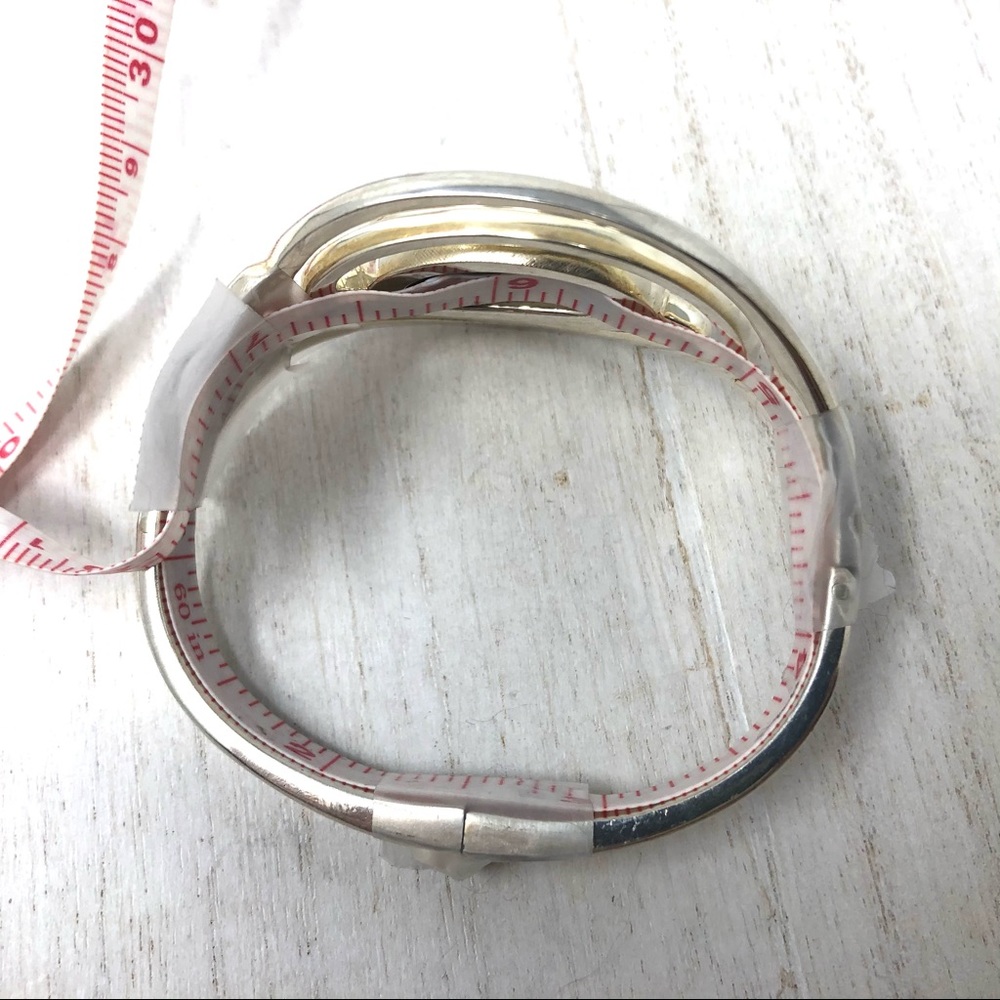 TAXCO Sterling silver bracelet, large onyx stone, 67.8g - Picture 14 of 15